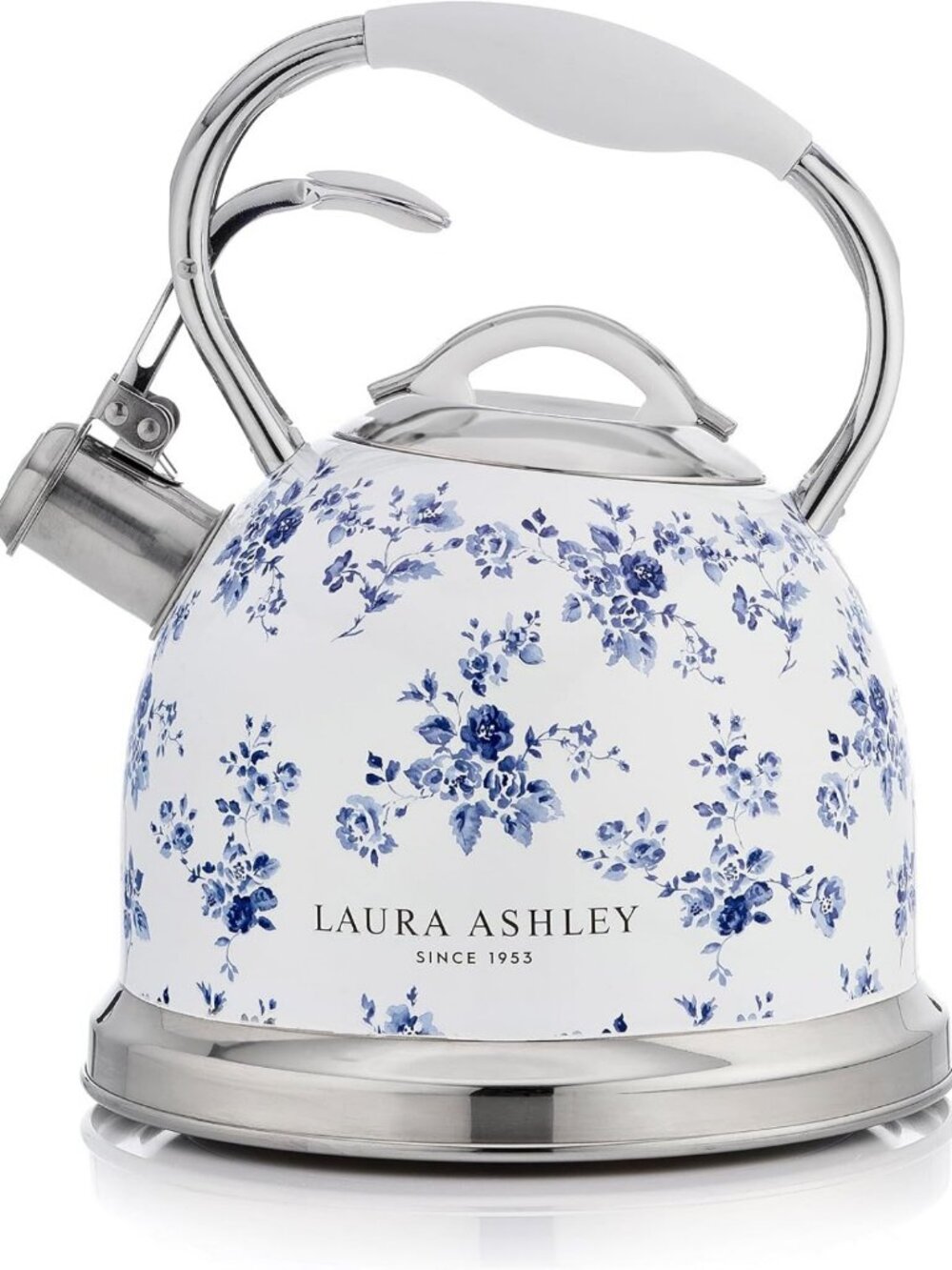 Whistling Tea Kettle Stovetop - Elegant China Rose Design, Perfect Tea Pot